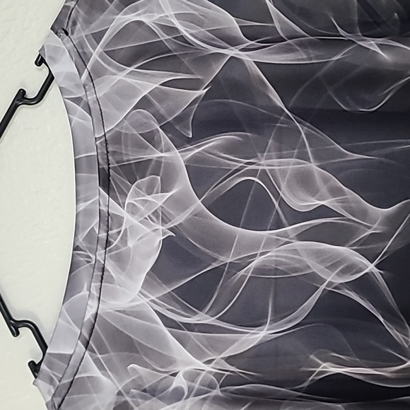 Grey Flame Smoke Luxury Graphic Mens Tee Shirt Dri Fit Tshirt Size 2XL - Picture 9 of 15